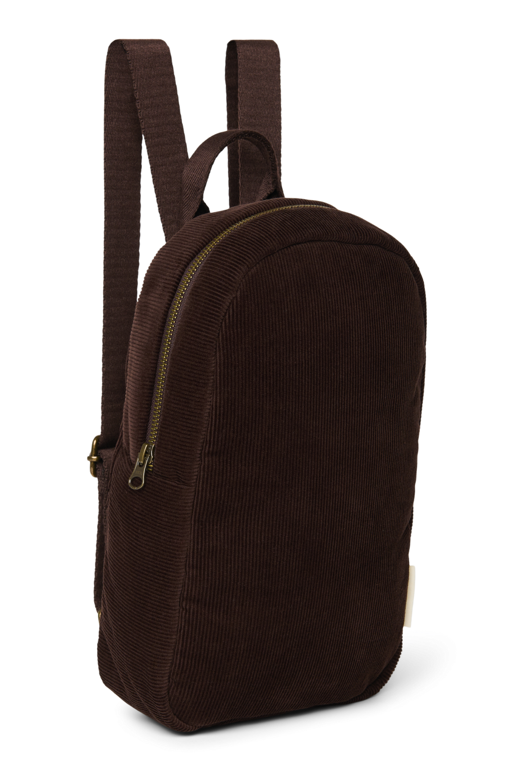 Rib Puffy Mini Backpack | Dark Brown