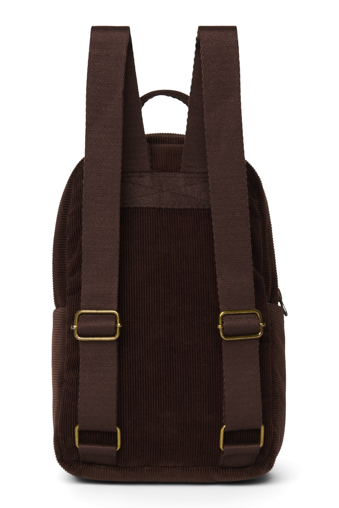 Rib Puffy Mini Backpack | Dark Brown