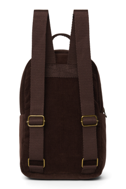 Rib Puffy Mini Backpack | Dark Brown