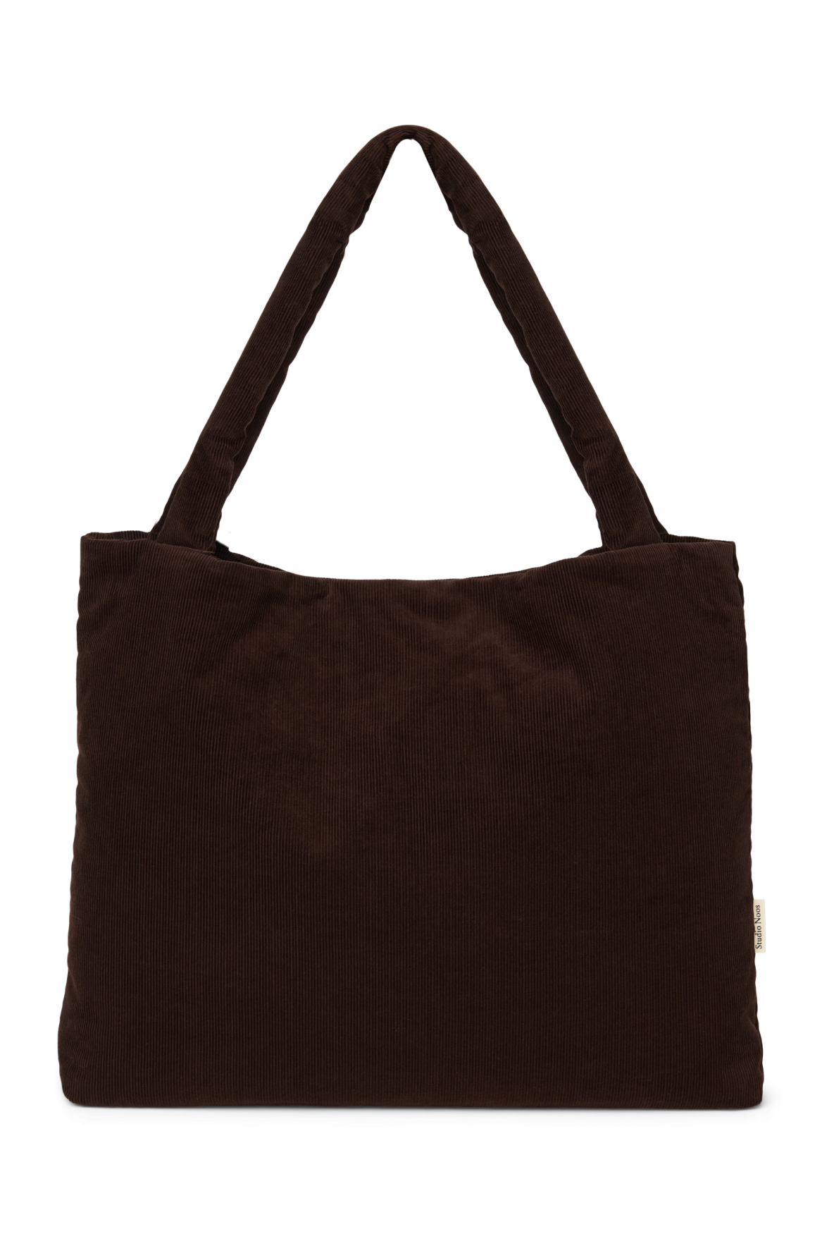 Rib Puffy Mom Bag | Dark Brown
