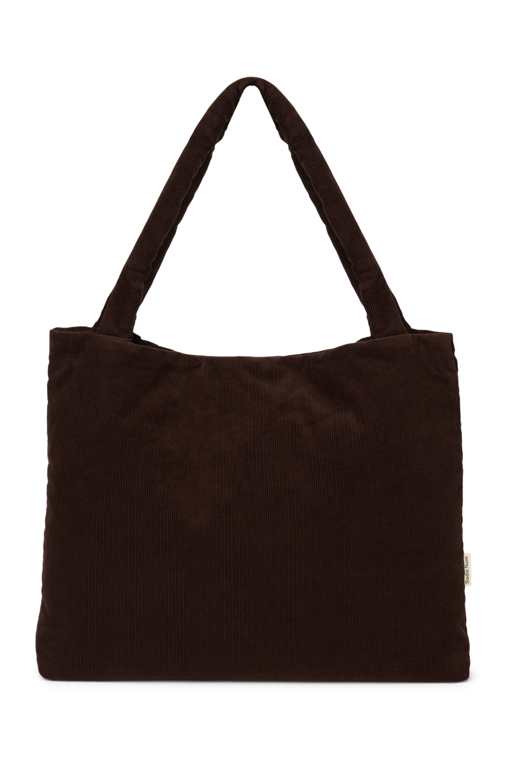 Rib Puffy Mom Bag | Dark Brown