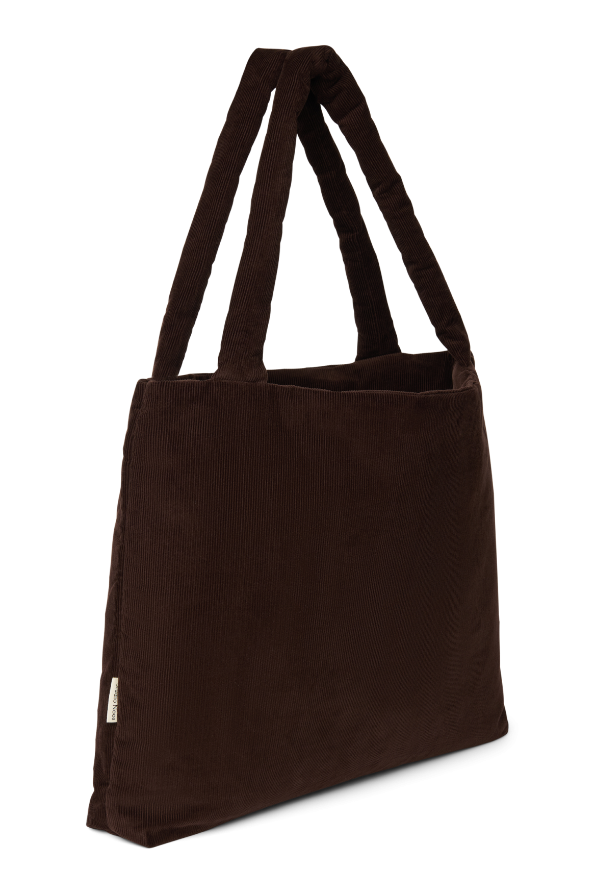 Rib Puffy Mom Bag | Dark Brown