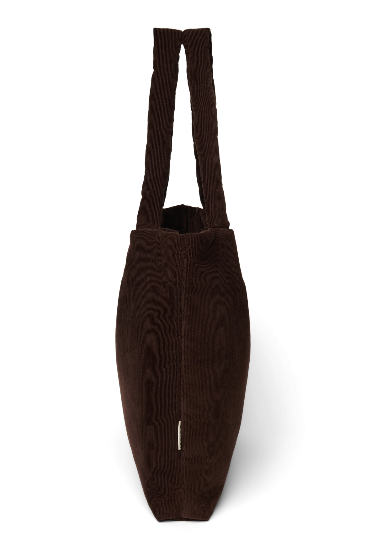 Rib Puffy Mom Bag | Dark Brown
