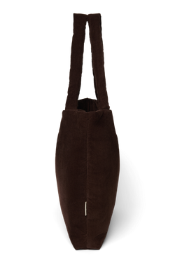 Rib Puffy Mom Bag | Dark Brown