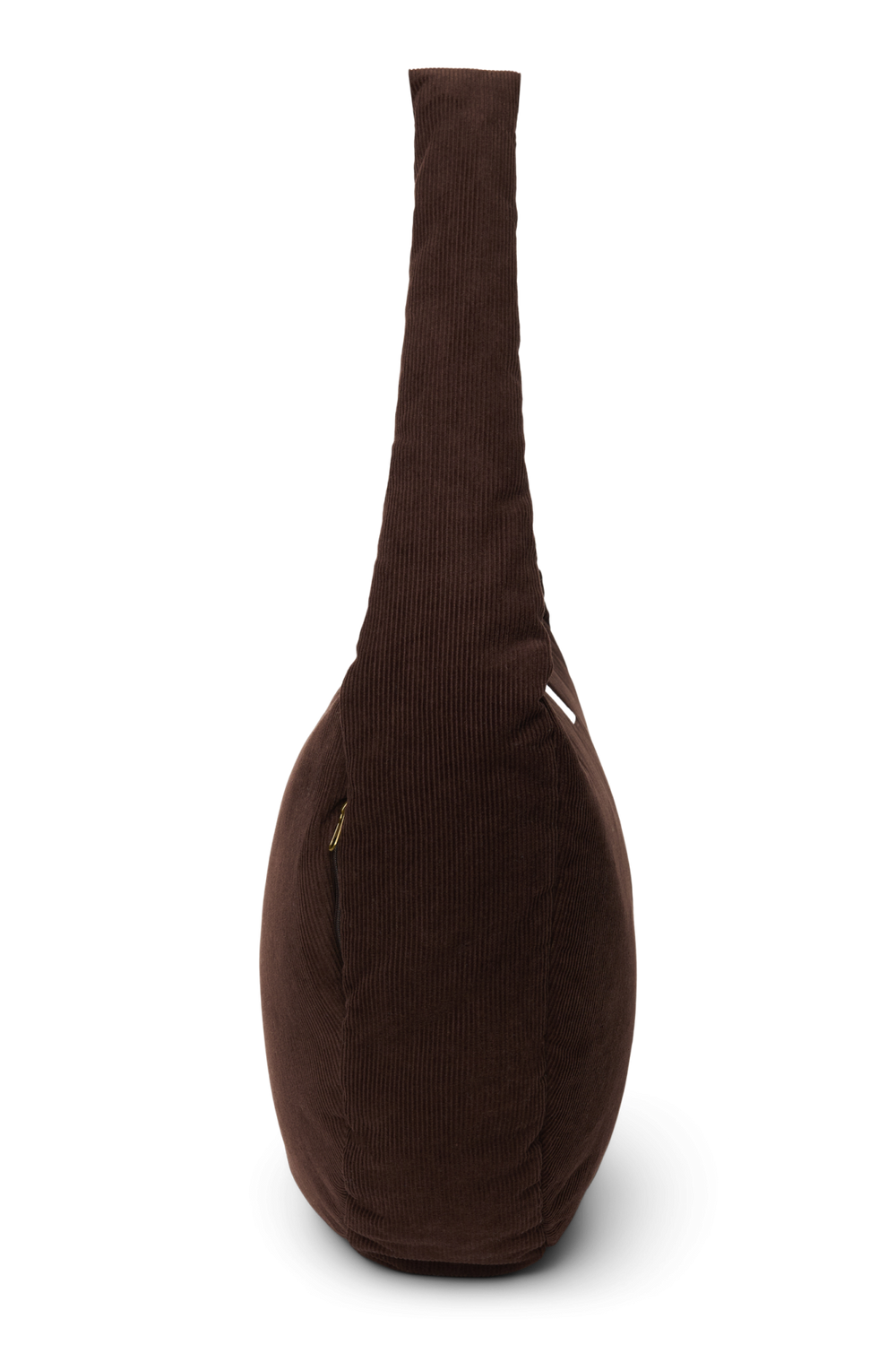 Rib Puffy Cross Body Bag | Dark Brown