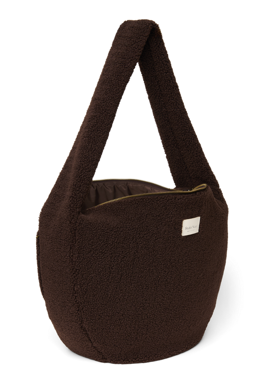 Teddy Cross Body Bag | Chocolate