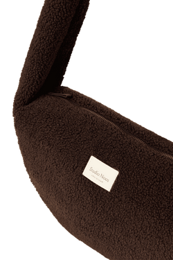 Teddy Mini Cross Body Bag | Chocolate