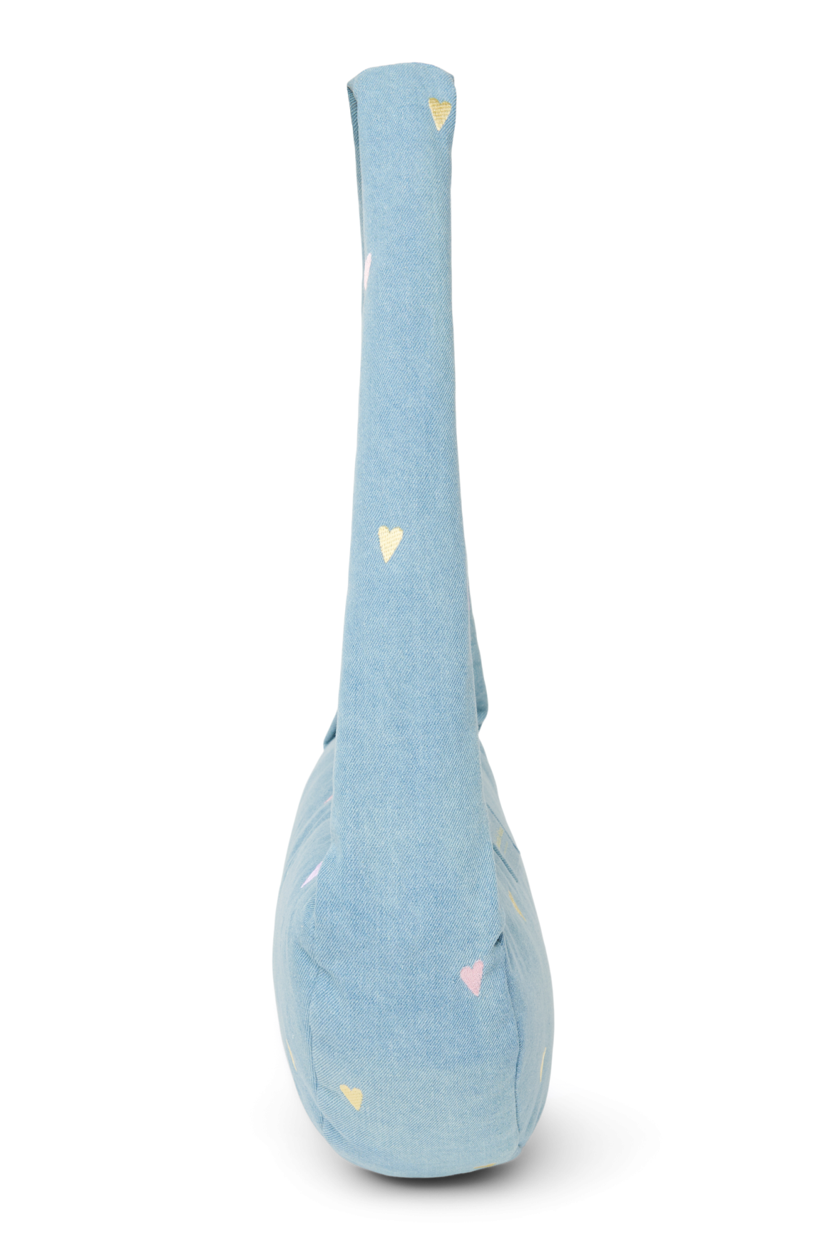 Denim Mini Cross Body Bag | Light Blue Hearts
