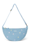 Denim Adult Fanny Pack | Light Blue Hearts