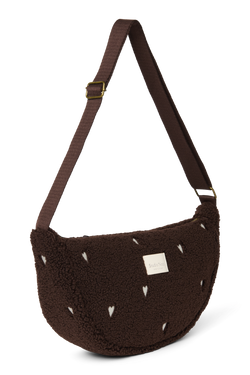 Teddy Fanny Pack | Schokobraun Herzen