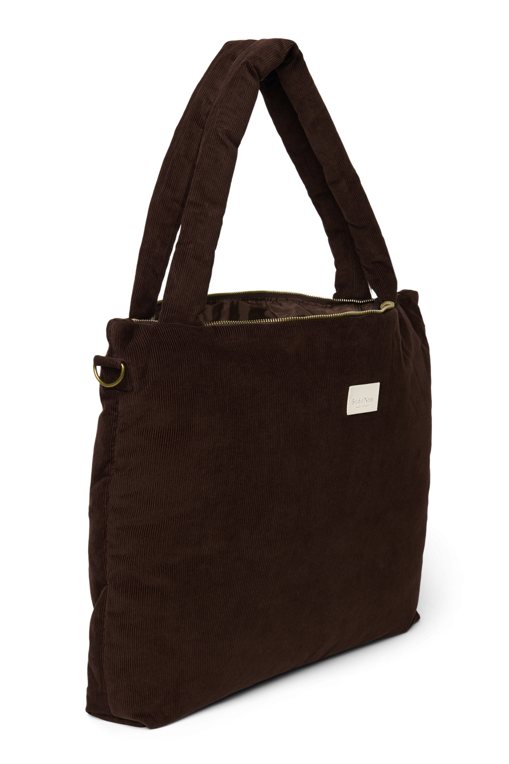 Rib Puffy Diaper Bag | Dark Brown