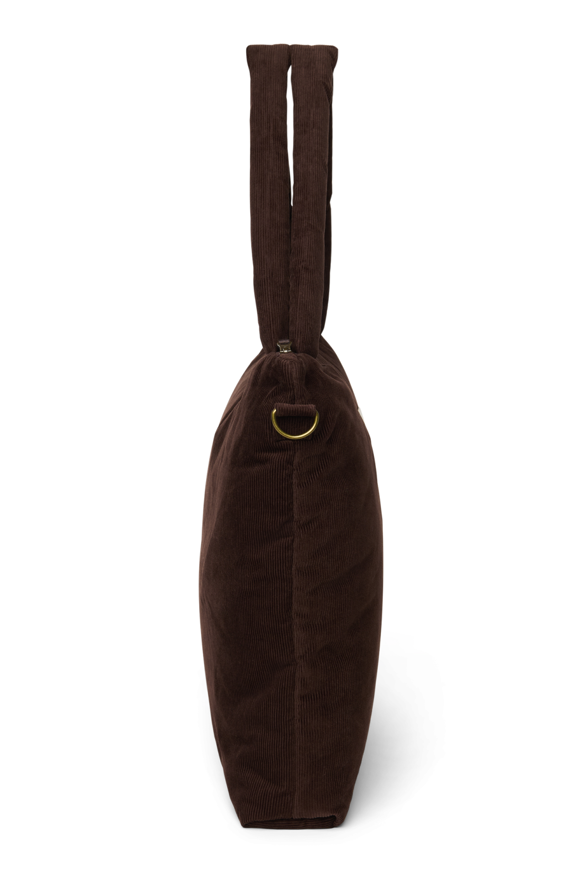 Rib Puffy Diaper Bag | Dark Brown