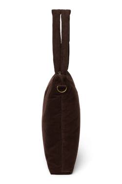 Rib Puffy Diaper Bag | Dark Brown