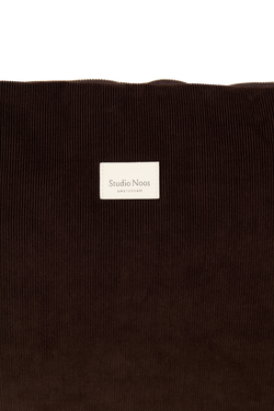 Rib Puffy Diaper Bag | Dark Brown