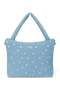 Denim Diaper Bag | Light Blue Hearts