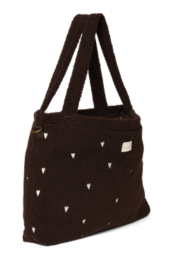 Teddy Diaper Bag | Chocolate Hearts