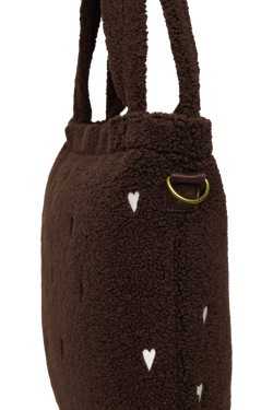 Teddy Diaper Bag | Chocolate Hearts
