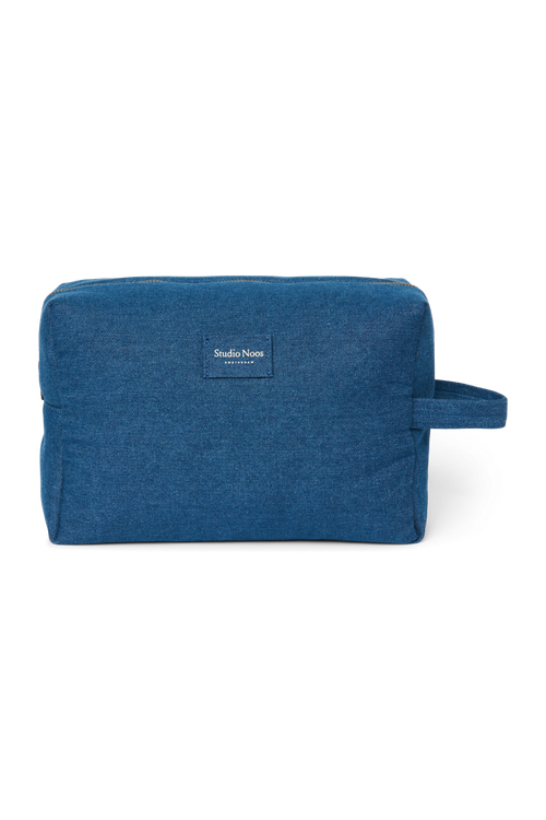 Denim Toiletry Bag | Dark Blue