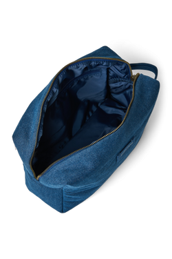 Denim Toiletry Bag | Dark Blue