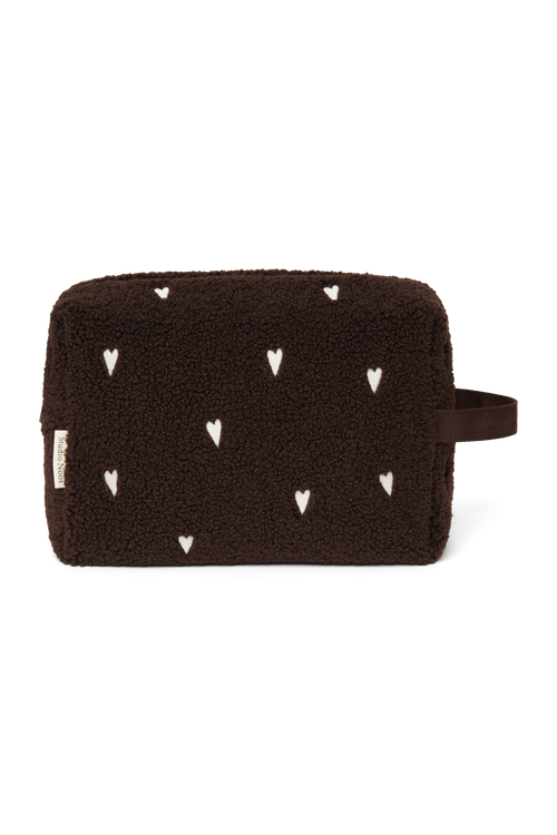 Teddy Toiletry Bag | Chocolate Hearts