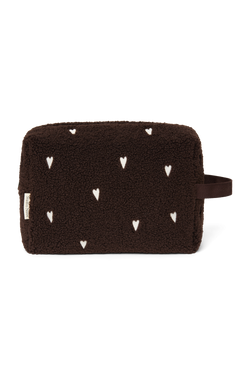 Teddy Toiletry Bag | Chocolate Hearts
