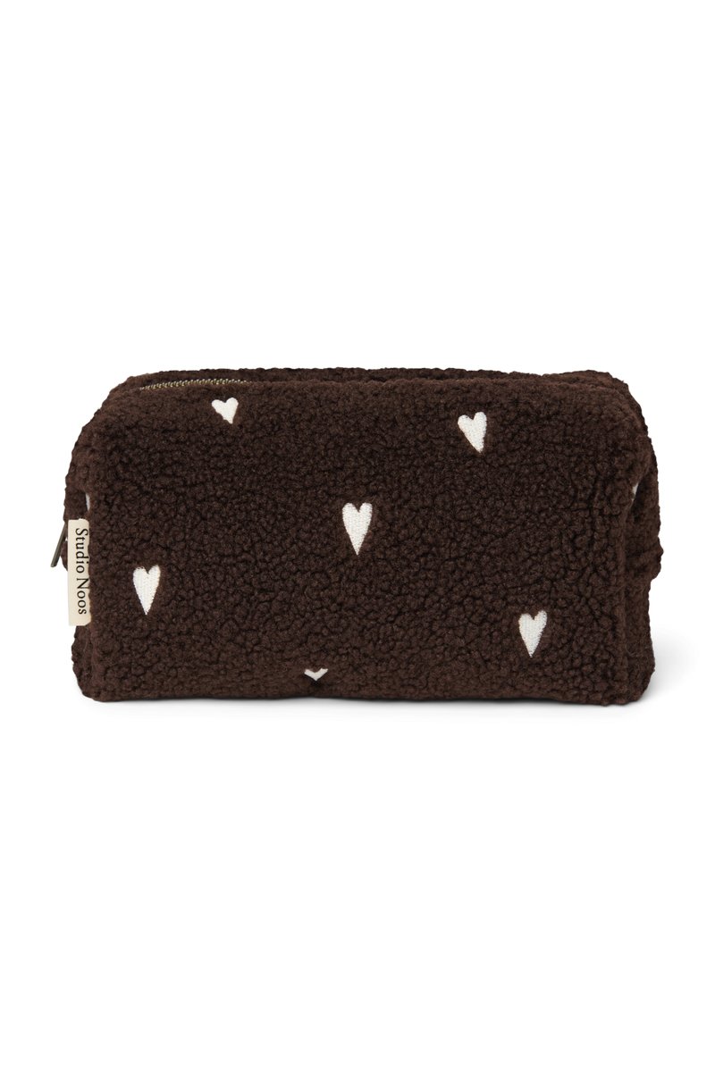 Teddy Pouch, Chocolate Hearts
