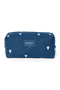 Denim Pouch | Dark Blue White Hearts