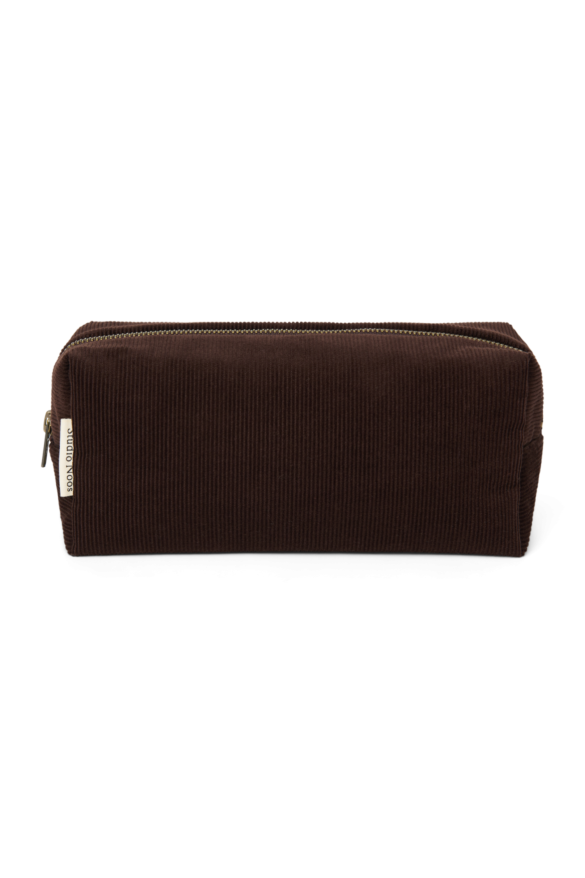 Rib Puffy Pouch | Dark Brown