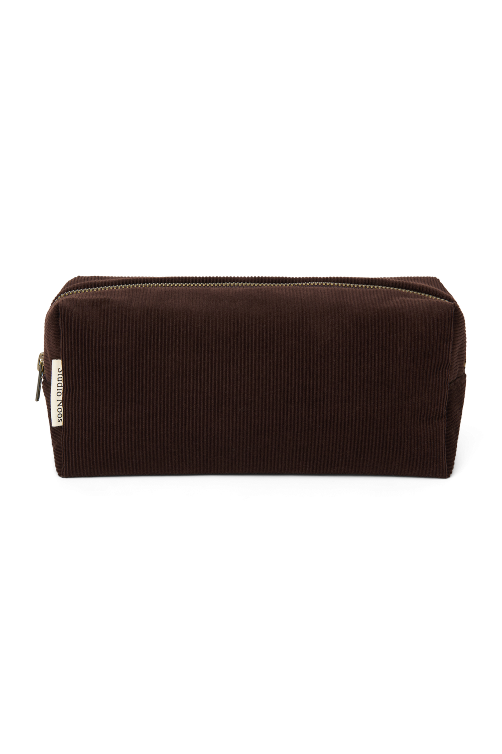 Rib Puffy Pouch | Dark Brown