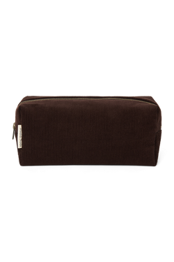Rib Puffy Pouch | Dark Brown