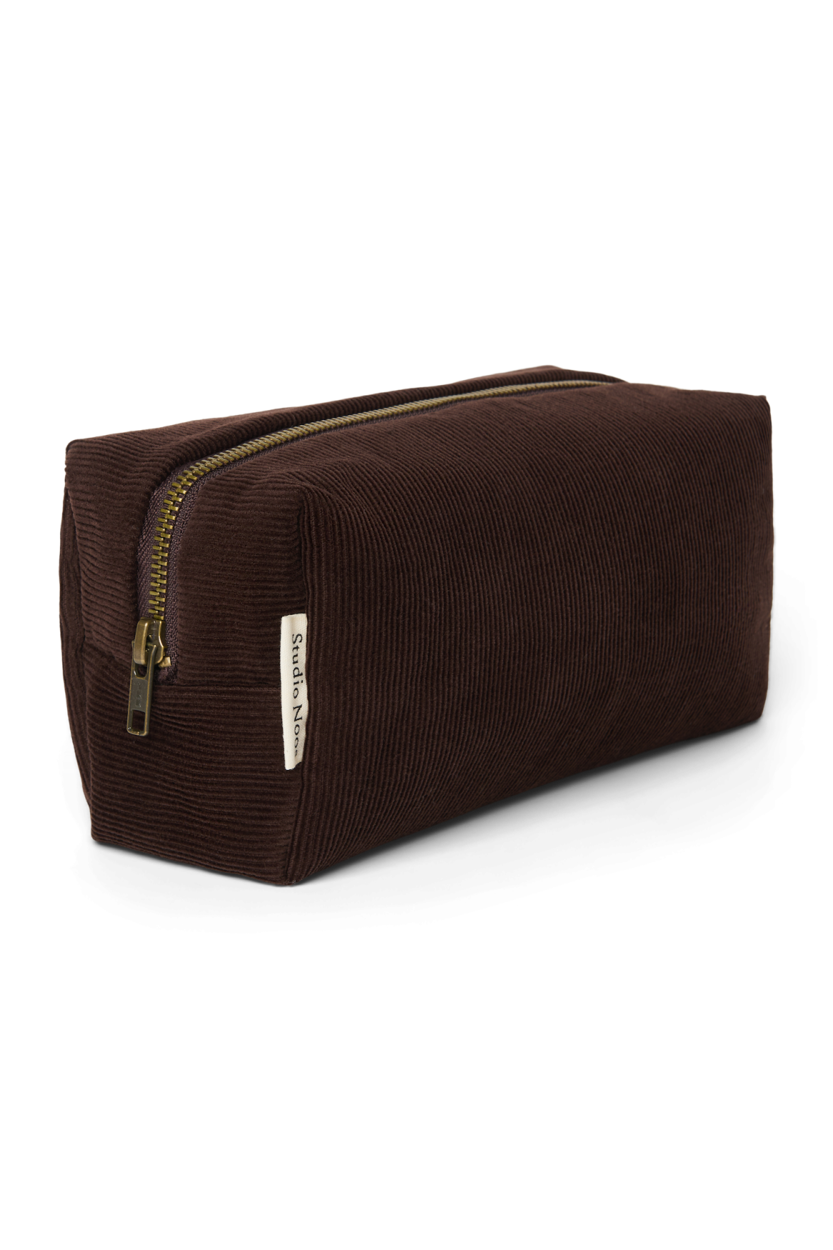 Rib Puffy Pouch | Dark Brown