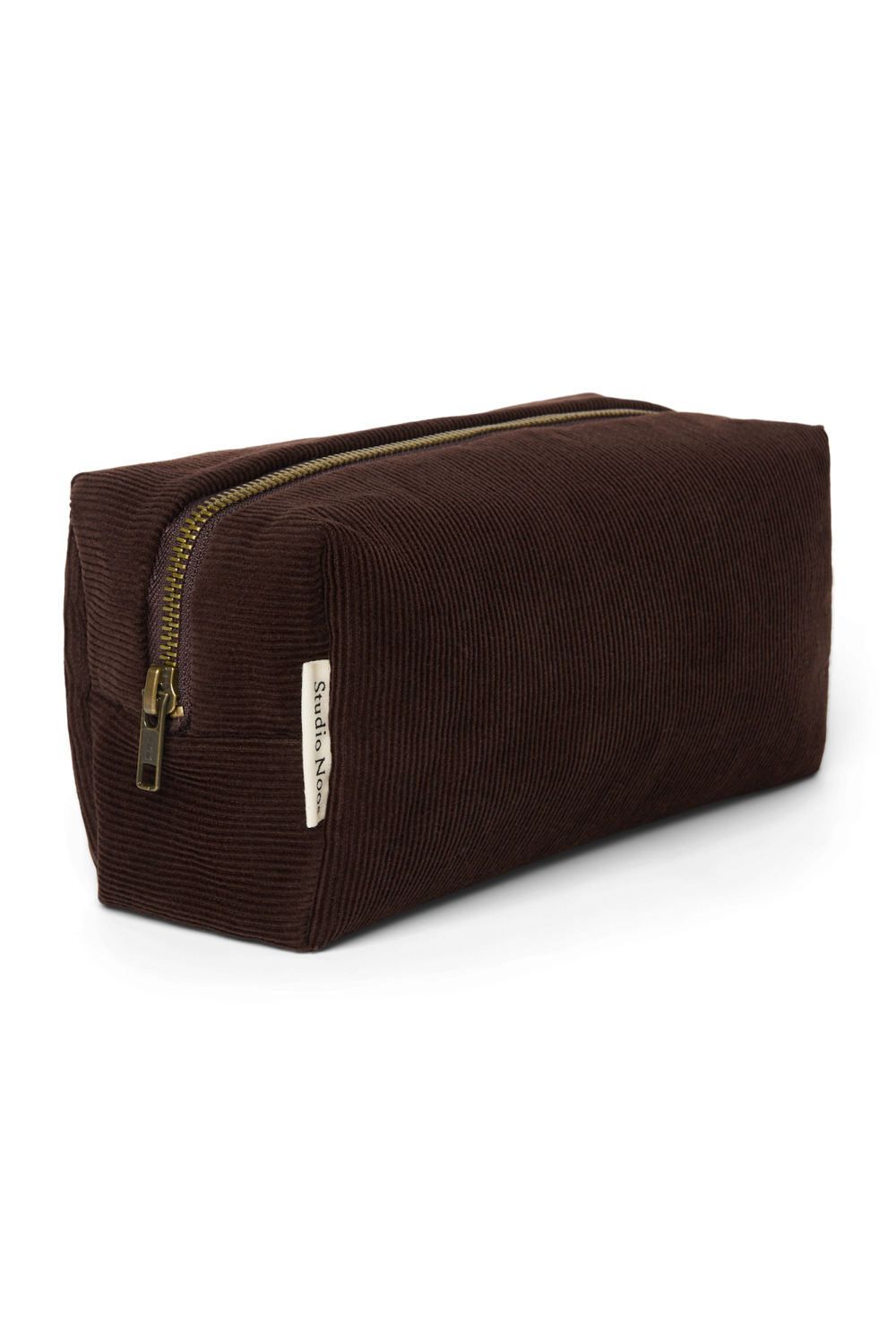 Rib Puffy Pouch | Dark Brown