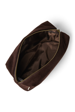 Rib Puffy Pouch | Dark Brown