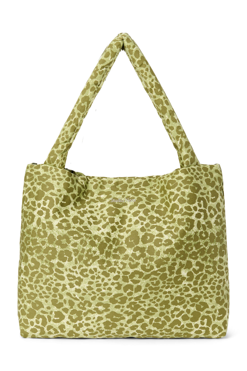 Cotton Mom Bag | Green Leopard