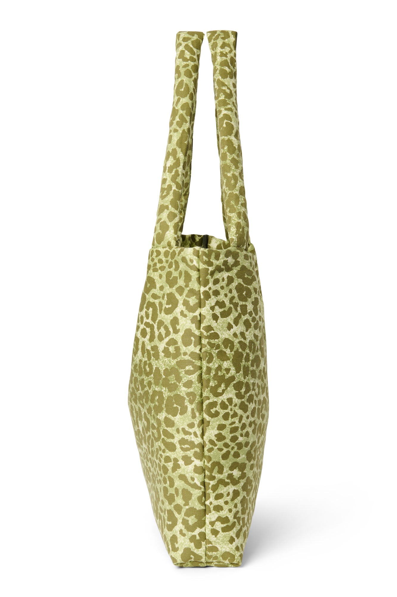 Cotton Mom Bag | Green Leopard