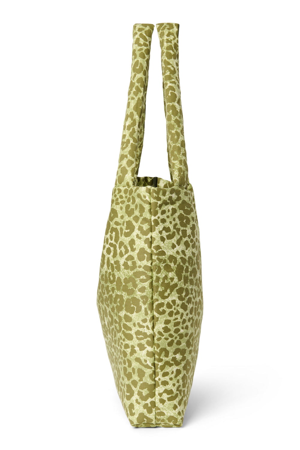 Cotton Mom Bag | Green Leopard