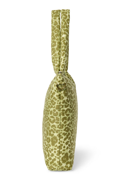 Cotton Diaper Bag | Green Leopard