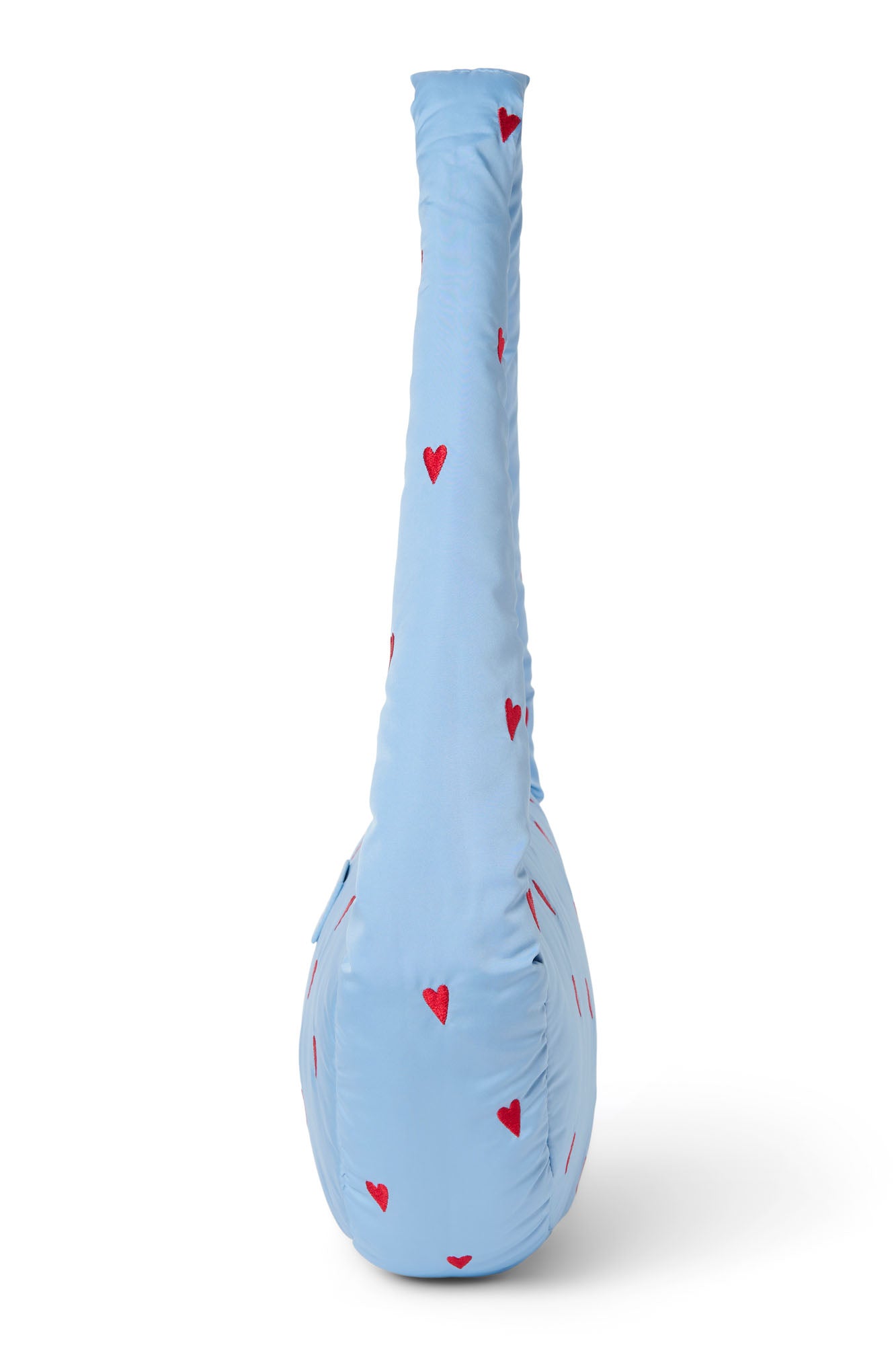 Lichtblauwe Hearts Puffy Mini Crossbody Tas