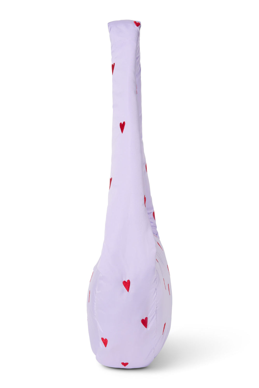 Paarse Hearts Puffy Mini Crossbody Tas 