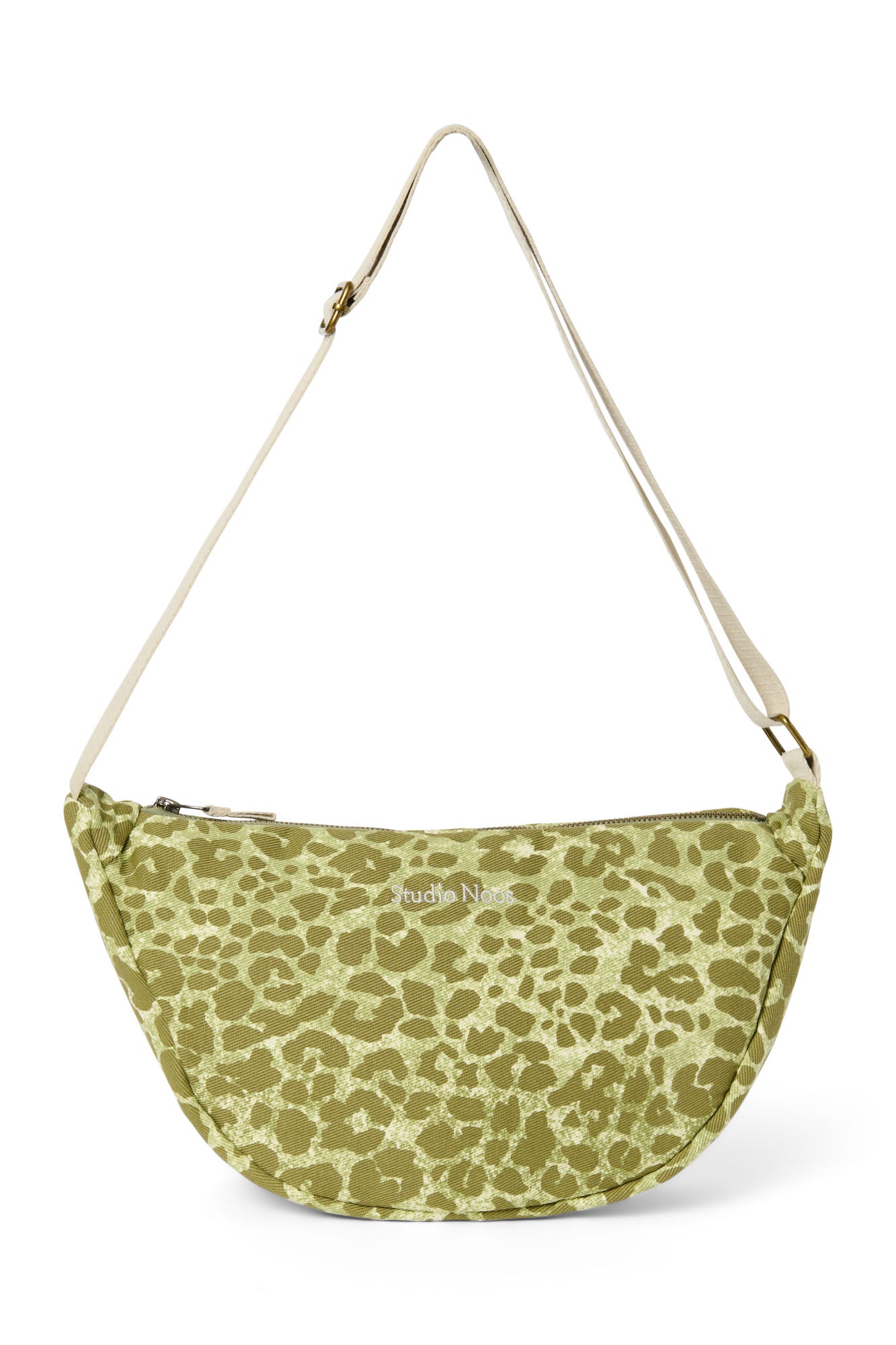Cotton Adult Fanny Pack | Green Leopard