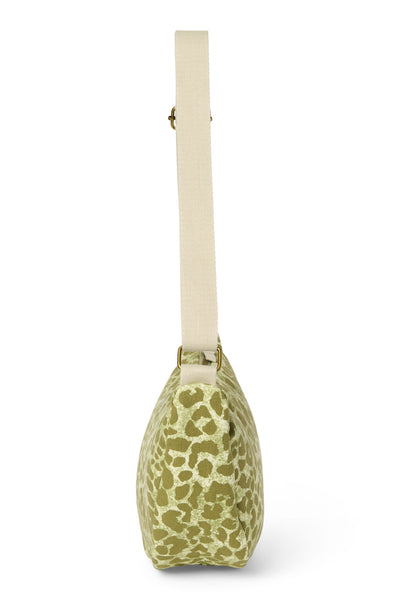 Cotton Adult Fanny Pack | Green Leopard