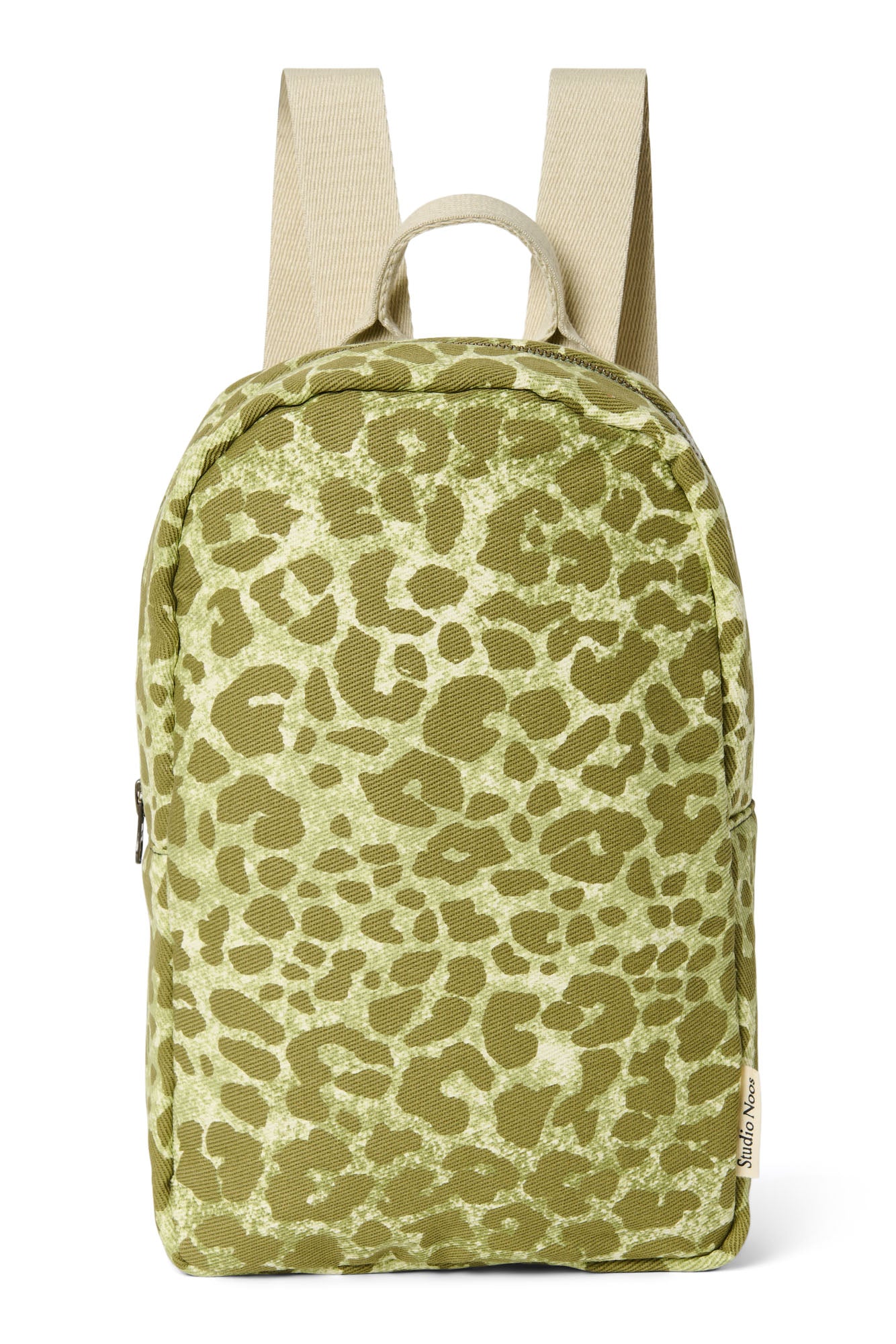 Green Leopard Cotton Mini Rugzak