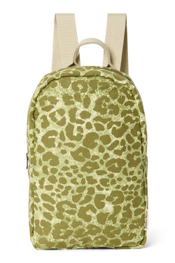 Green Leopard Cotton Mini Rugzak