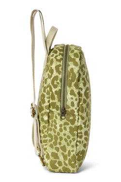 Green Leopard Cotton Mini Rugzak
