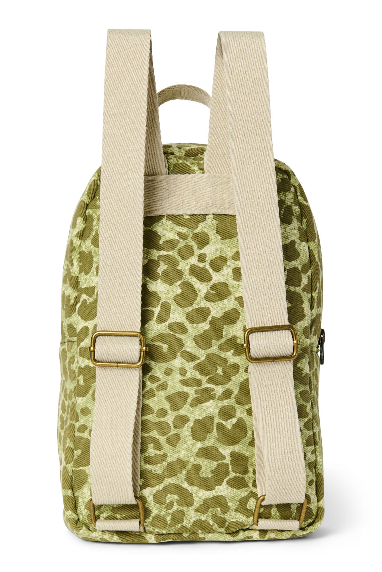 Green Leopard Cotton Mini Rugzak
