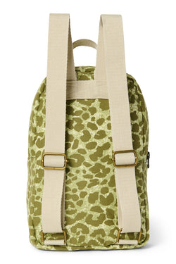 Green Leopard Cotton Mini Rugzak