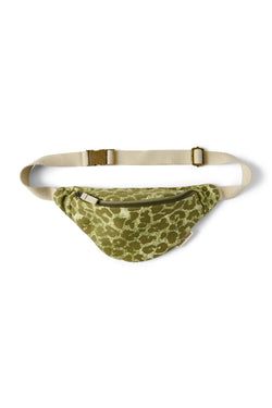 Green Leopard Cotton Mini Sac Banane