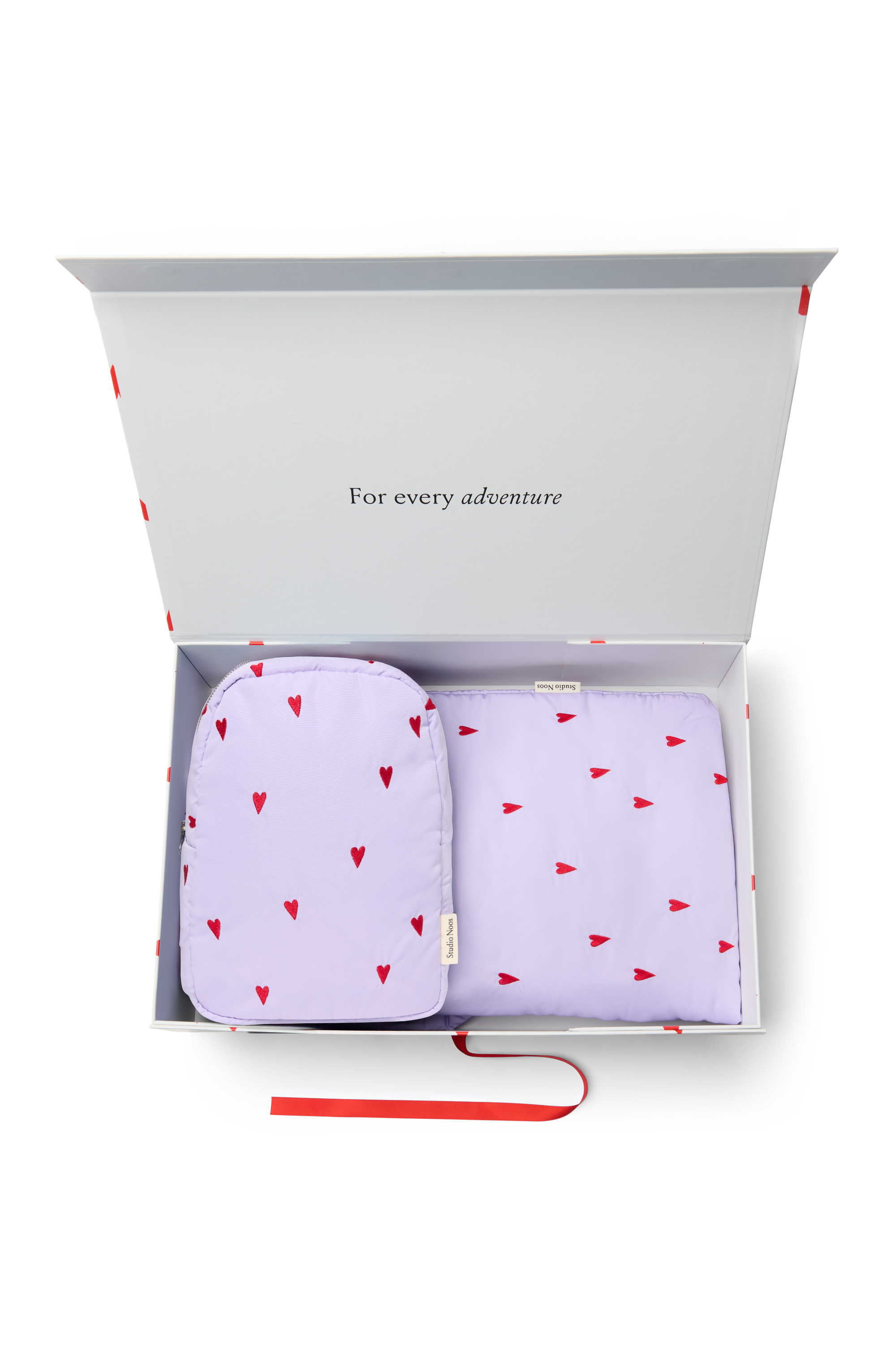Matching Puffy Gift Set | Paarse Hearts