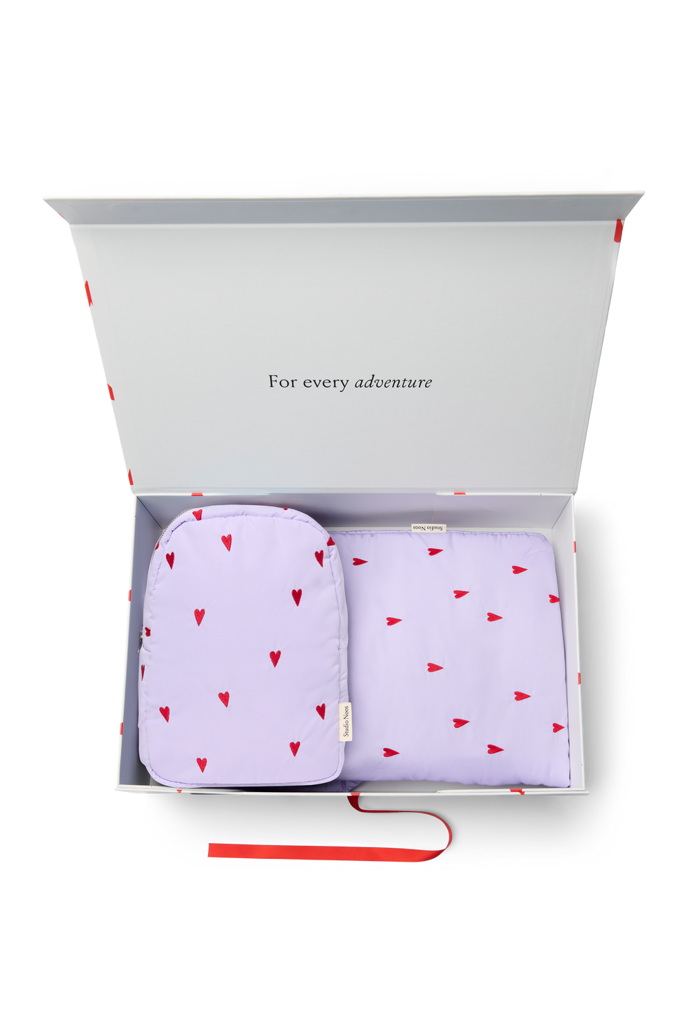 Matching Puffy Gift Set | Paarse Hearts