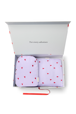 Matching Puffy Gift Set | Paarse Hearts